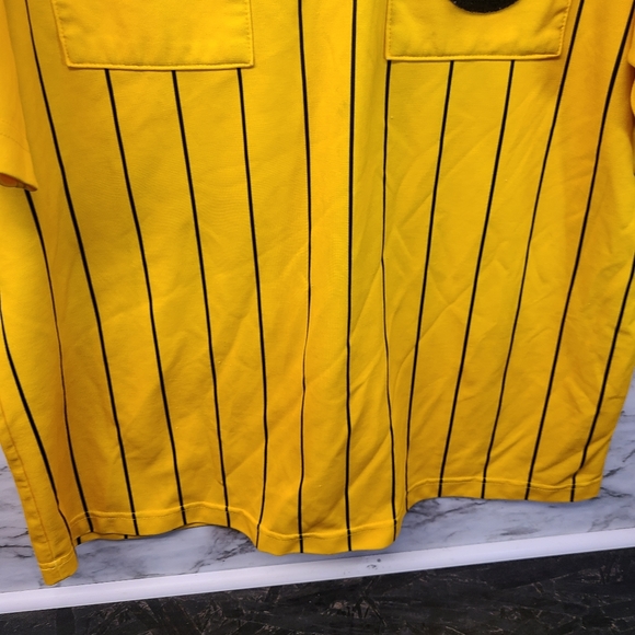 Official Sports Soccer Referee Jersey Yellow Short - Picture 4 of 5